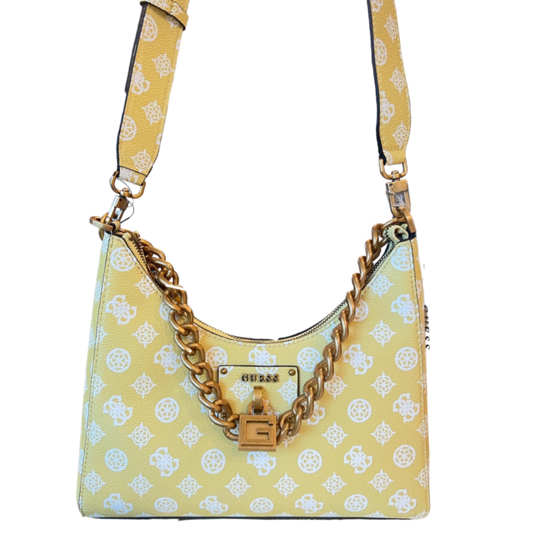 Guess Dea 4G Logo Cross Body Bag in Brown | UK